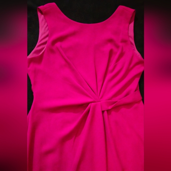 Donna Ricco Fuchsia Midi Dress - Size 12 - Picture 4 of 8